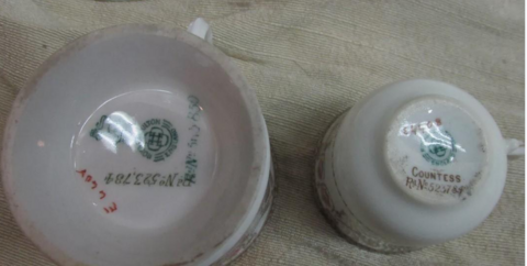 Antiguo Royal Doulton Countess 2 Plato Lateral y Taza en internet