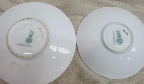 Antiguo Royal Doulton Countess 2 Plato Lateral y Taza - Polo Antiguo - Antigüedades en Argentina