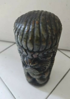 Imagen de Antiguo Tiki Totem Dios Kane Jade Piedra Volcanica Hawai