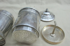 Antiguo Servicio De Te Bañado En Plata Sxix Cafetera Unico - Polo Antiguo - Antigüedades en Argentina