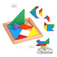 Tangram Puzzle Rompecabezas de Madera - comprar online
