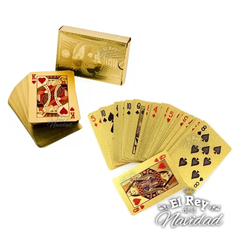 Mazo de Cartas de Poker Gold Edition