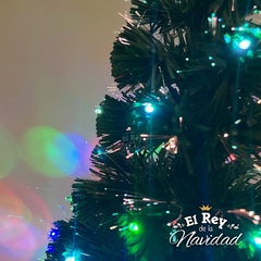 Arbol de Navidad 1,20mts Luminoso con Led y Fibra Optica RGB - tienda online