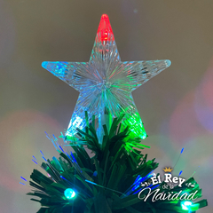 Imagen de Arbol de Navidad 1,20mts Luminoso con Led y Fibra Optica RGB