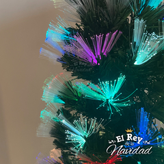 Arbol de Navidad 1,80mts Luminoso con Led y Fibra Optica RGB - comprar online