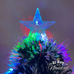 Arbol de Navidad 60cm Luminoso RGB Led y Fibra Optica Nevado en internet