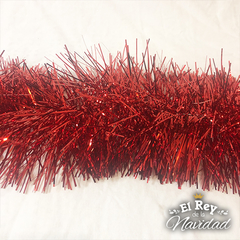 Boa Metalizada Tupida Rojo 10cm - comprar online