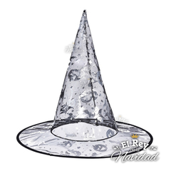 Sombrero de Bruja de Tul Estampado - El Rey de la Navidad