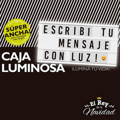 Cartel tipo Cine Luminoso Super Ancho Light Box (36x18cm)