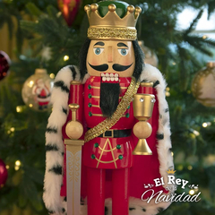 Cascanueces de colección Premium Rey Arturo 35cm - El Rey de la Navidad