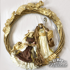 Corona con Sagrada Familia LUJO PREMIUM