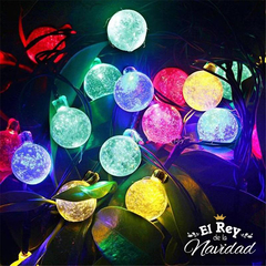 Imagen de Guirnalda luces Bolitas Crystal led Multicolor 5mt