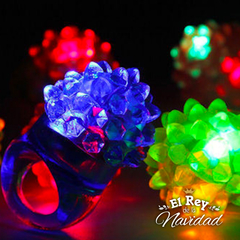 Pack x 36 Anillos Luminosos Silicona Transparentes - El Rey de la Navidad