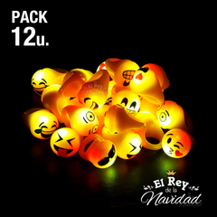 Pack x 12 Anillos Luminosos Emojis