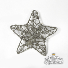 Set x 4 Estrellas de Alambre Colgantes 8cm Plata - comprar online