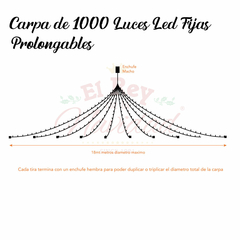 Carpa IMPERIO de 1000 Luces Led FIJAS Prolongables - comprar online