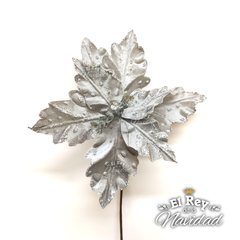 Vara con flor Estrella Federal Plata tamaño XL PREMIUM