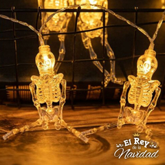 Guirnalda Led HALLOWEEN Esqueletos 2mts a PILA - comprar online