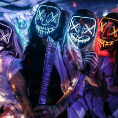 Mascara Neon led "LA PURGA" Premium - El Rey de la Navidad