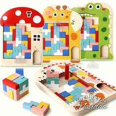Tetris Multifuncional de Madera