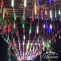 Guirnalda Tubitos Led Multicolores Efecto Lluvia Meteoro 50cm - tienda online