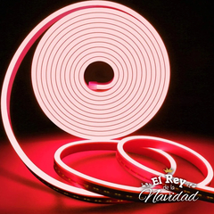 Manguera NEON FLEX Luz LED Roja LINEA PLATINUM 100mts Profesional Apta Exterior - El Rey de la Navidad