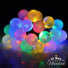 Guirnalda luces Bolitas Crystal led Multicolor 5mt