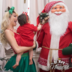 Papa Noel lujo 1,80mts tamaño real