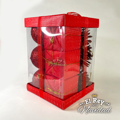 Set x 12 Adornos de 6cm en Paquete de Regalo Rojo - comprar online