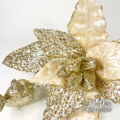 Pick Flor Estrella Federal Nude Glitter 20cm - comprar online