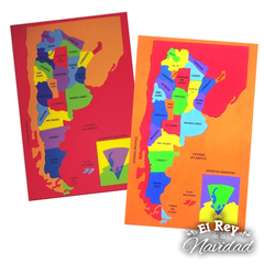 Mapa Argentina Rompecabezas Didactico en Goma Eva - comprar online