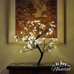 Arbol LED Bonsai Flor del Cerezo Blanco Cálido - El Rey de la Navidad