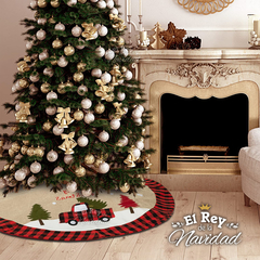 Cubre Pie para Arbol de Navidad Arpillera + Escoces 1,20mts - comprar online