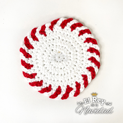 Set x 6 Posacopas Artesanales Crochet modelo Candy - comprar online
