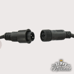 Imagen de LED PLATINUM Blanca Fria 10mts prolongable CABLE VERDE Guirnalda Profesional Apta Exterior