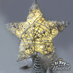 Estrella Puntal Luminoso Premium Blanco 30cm