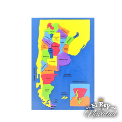 Mapa Argentina Rompecabezas Didactico en Goma Eva en internet