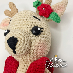 "Luz" Bambi Navideña Amigurumi Artesanal 30cm en internet