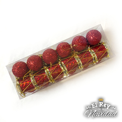 Set x 24 Mini Adornos Globo + Tambor Rojo 3cm - comprar online