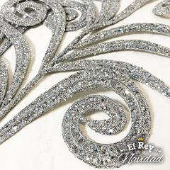 Pick vara Rama espiral XL de lujo!! Glitter PLATA 60cm - comprar online
