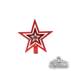 Puntal Estrella Calada Roja 10cm
