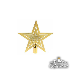 Puntal Estrella Calada Oro 10cm