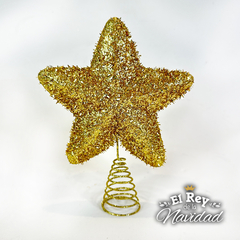 Puntal Estrella 15cm Oro Brillante