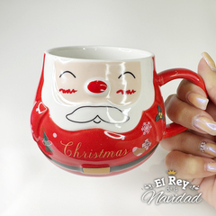 Taza de Papa Noel de Ceramica 380ml - tienda online