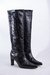 Bota sharon black crocco charol - comprar online