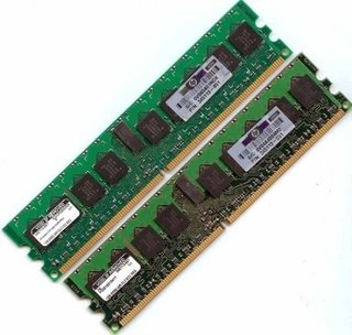 Memoria HP 2GB (2x 1GB) DDR2 400Mhz ECC, 345113-851