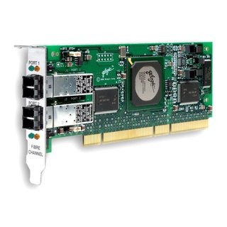 Controladora HBA HP StorageWorks FC2243 PCI-X 4GB, 2 Portas LC Fibre Channel Multi Modo, AD168A
