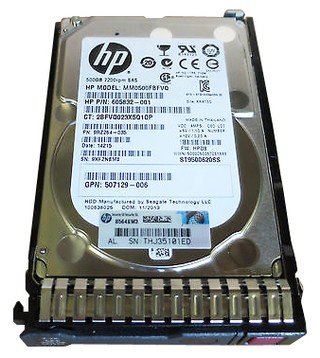 HD HP 500GB 6G SAS 7.2RPM 2,5 G8 G9 P/N: 605832-001