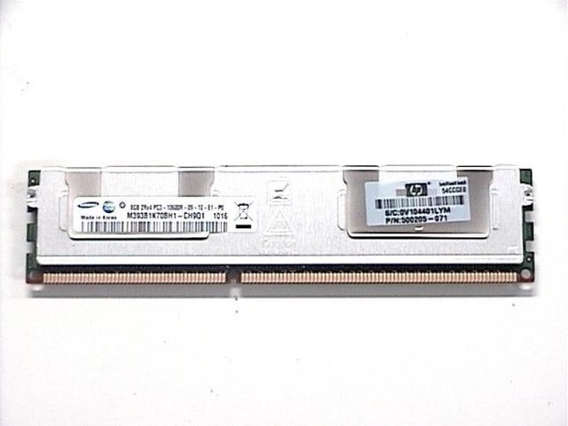 Memória HP 8G 500662-B21 2Rx4 PC3-10600R-9 DDR3 1333Mhz (1x 8GB)