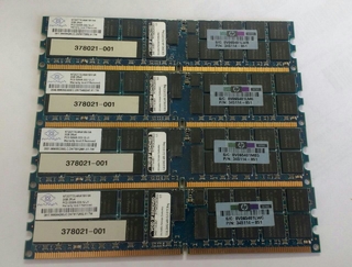 Memória Hp Ddr2 Pc2-3200r 2gb Ecc Reg 1x2gb Pn 345114-851